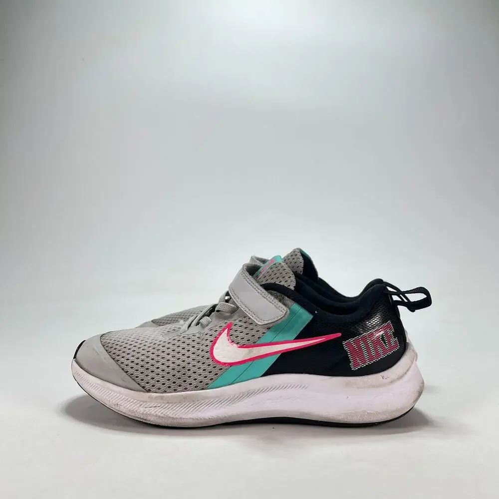 Nike Star Runner 3 SE Gray Teal Pink Shoes Sneakers DD1150-001 Youth Size 3Y